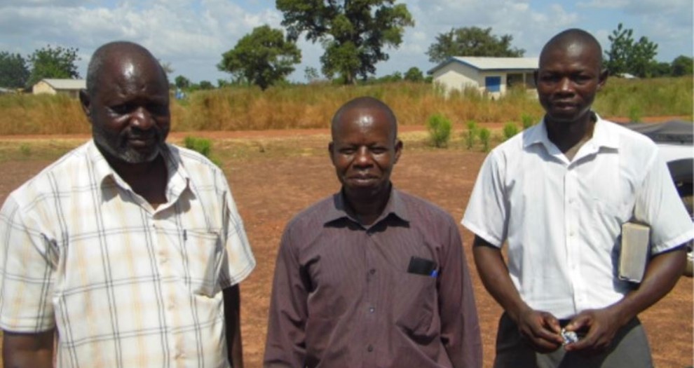 Left to right: Pastor Charles, Pastor James and Thomas